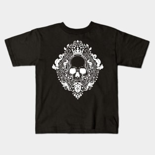 Skull Damask Royal Kids T-Shirt